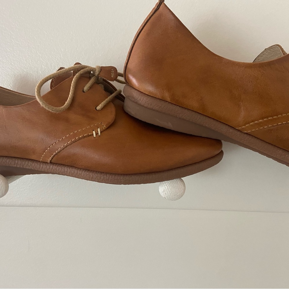 Women's Leather Oxford Pinkolinos Shoes